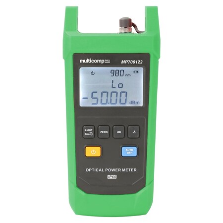 Multicomp Pro Fiber Optic Tester, FC Fibre Optic, Indium Gallium Arsenide, -50 dBm, 26 dBm MP700122
