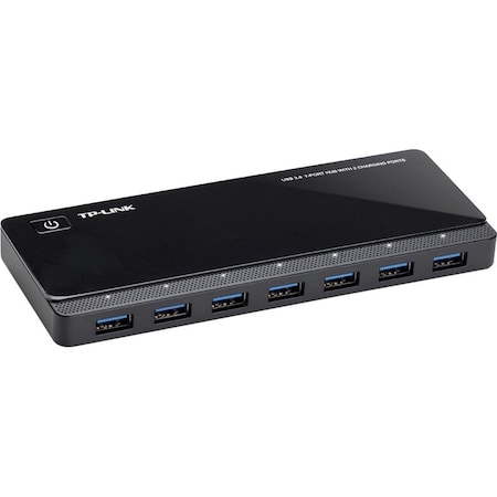 Tp-Link 7 PORTS USB 3.0 HUB WITH 2 POWER CHARGE PORTS (2.4A MAX), DESKTOP, A 12V/4A POWE UH720