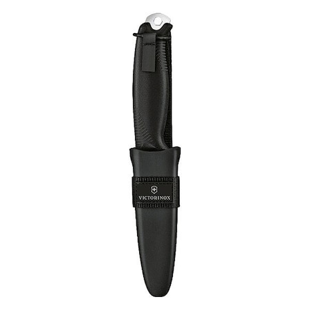 Victorinox Swiss Army Fixed Blade Knife, SS, 4 1/4" L, Black 3.0902.3