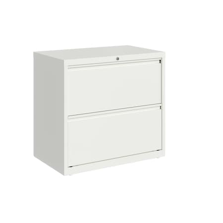 Hirsh 30 in W 2 Drawer Lateral File Cabinet, White, A4/Legal/Letter 23696