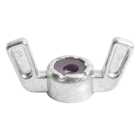 Zoro Select Wing Nut, Zinc-Plated, Steel, PK10 ZNUT-1214