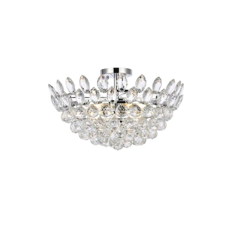 Elegant Lighting Elegant Lighting  20 in. Emilia Flush Mount in Chrome 1105F20C