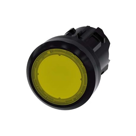 Siemens Illuminated pushbutton, 22 mm, round, plastic, yellow, pushbutton 3SU1001-0AB30-0AA0