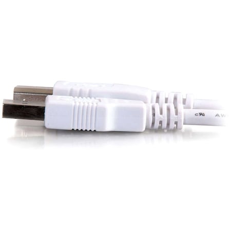 C2G C2G 2m USB 2.0 A/B Cable - White - Type A Male - Type B Male - 6.56ft - White 13172