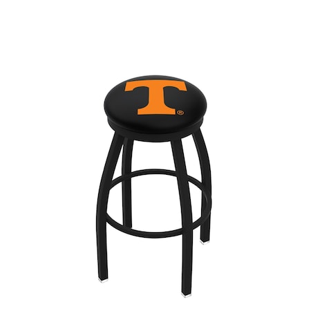 Holland Bar Stool Co 36" Blk Wrinkle Tennessee Swivel Bar Stool, Accent Ring L8B2B36Tennes