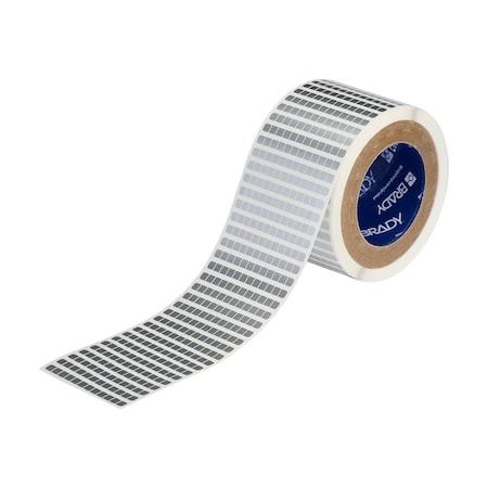 Brady Weather Resistant Polyester Outdoor Labels 0.25 in H x 0.25 in W Silver 10000/RL THT-11-8591-10-SL