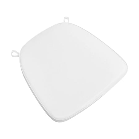 Chivari White 2.0" Thick Vinyl Chiavari Chair Cushion CUSHSTRAPVINWHI-PVC-AX-T