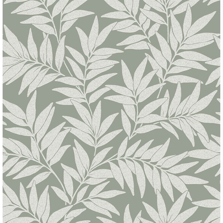 A-Street Prints Morris Green Leaf Wallpaper 2970-26122