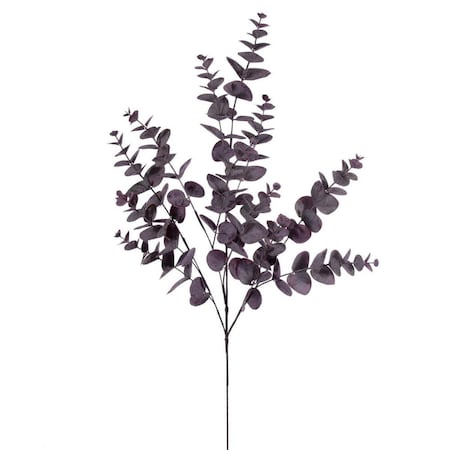 Vickerman 34 in. Spiral Euclyptus Spray Flower Leaf, Burgndy, 3PK FK234820
