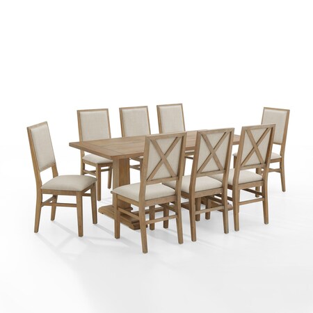 Crosley Joanna 9-Piece Dining Table Set For 8 KF13069RB-RB
