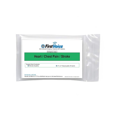 First Voice Heart/Chest Pain/Stroke Replacement Pack AHC1100