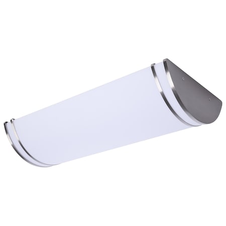 Nuvo Glamour LED 25 Inch Linear Flush Mount Brushed Nickel Finish 27K/3K/35K/4K/5K CCT Selectable 62/1879