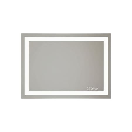 Homeroots 24" Clear Lighted Frameless Bathroom Vanity Mirror 636261