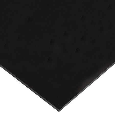 Zoro Select PolycarbonateSheet, 48"x24", 0.125"T, Black SPCBK.125X24.000X48.000
