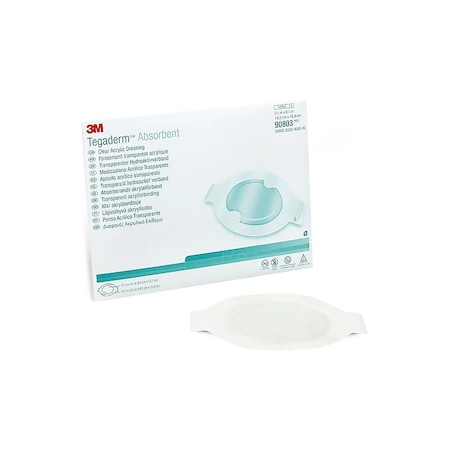 3M Tegaderm Transparent Film Dressing 5-5/8 X 6-1/4 Inch Frame Style Delivery Oval Sterile, 40PK 90803