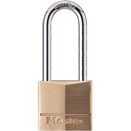 Master Lock 1-9/16'' W. Solid Brass Keyed Different Padlock 140DLH