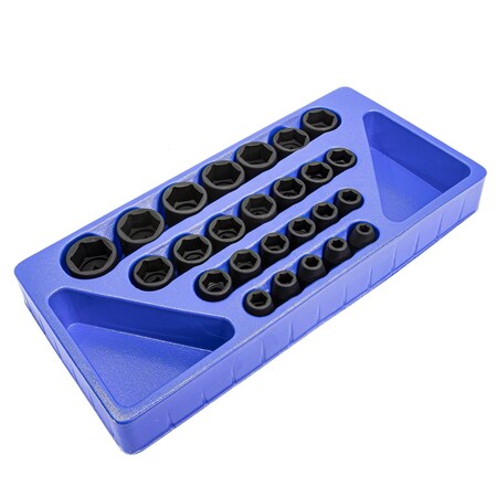 Genius Tools 25PC 1/2in Dr. Metric Impact Socket Set TF-425M