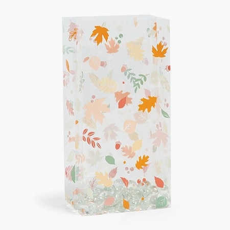 Nashville Wraps Autumn Leaves Cello Bags, 5x3x11.75 in, 100PK C4BAL