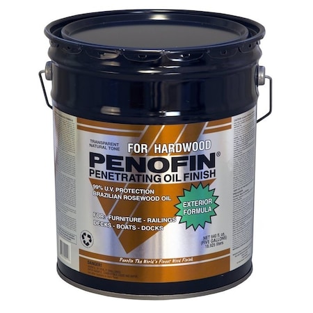 Penofin Wood Stain, Natural, Liquid, 5 gal F3XHW5G