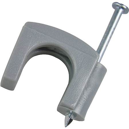 Gb Gardner Bender Staple, 7/16 in W Crown, 1-1/4 in L Leg, Polyethylene PSG-15
