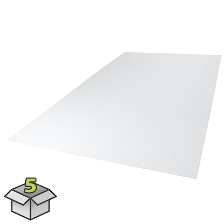 Palclad Panel, Pro Cracked Ice .090 White 48 in X 96 in, 5PK 199478