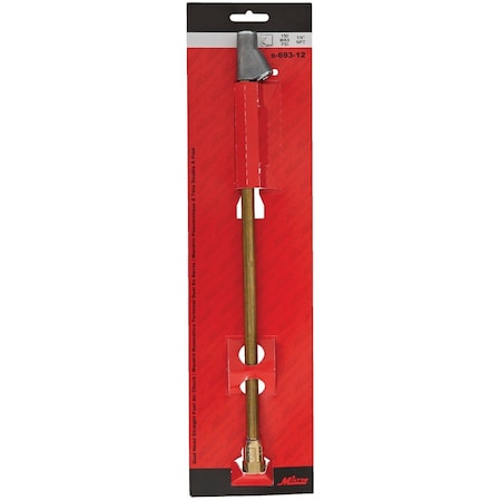 Milton 1/4'' FNPT 150 psi Straight Foot Dual Head with Extended Reach Air Chuck S-693-12