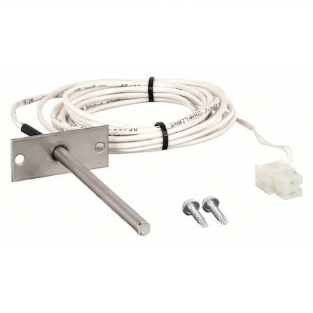 Johnson Controls Temperature Sensor, Nickel 1k ohm, Flange 4" Metal TE-631GV-2