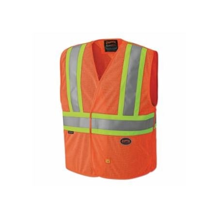 Pioneer 6914AU/6916AU Hi-Vis Flame Resistant Vest, Size L/XL, Orange 852-V2510850U-L/XL