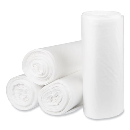 Pitt Plastics 60 gal Trash Can Liners, Standard-Duty, 16 microns, Natural, 200 PK PCRH385816N
