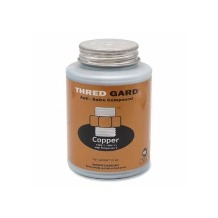 Thred Gard Copper-Based Anti-Seize and Lubricating Compound, 1/2 lb, Brush Top Container, 12PK 296-CG08