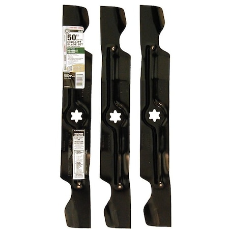Arnold HighLift Blade Set, 1714 in L, For 50 in Zero Turn Garden Tractors 490-110-M126