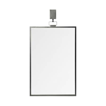 Homeroots 44" Gunmetal Metal Framed Accent Mirror 376410