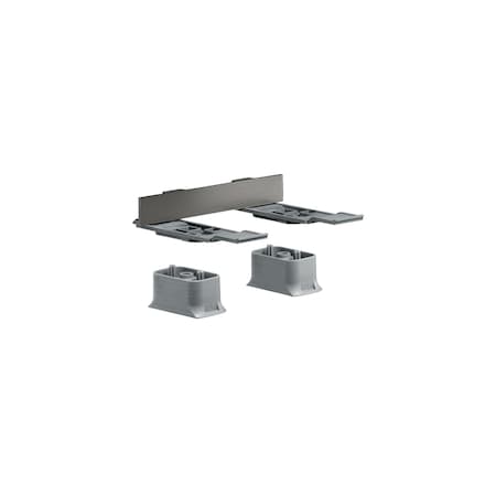 Axor Universal SoftSquare Adapter Set in Brushed Black Chrome 42870340