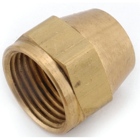 Anderson Metals Nut, 14 in, Flare, Brass 754014-04