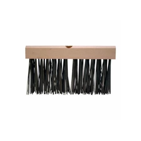 Magnolia Brush Flat Wire Floor Brushes, 12 in Hardwood Block, 5 in Trim L, Oil-Tempered Steel 455-2512