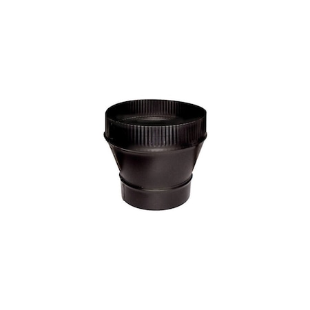Imperial Mfg. Black Stove Pipe Flue Increaser, Large End Crimp, 24-Ga., 4 x 5-In. BM0057