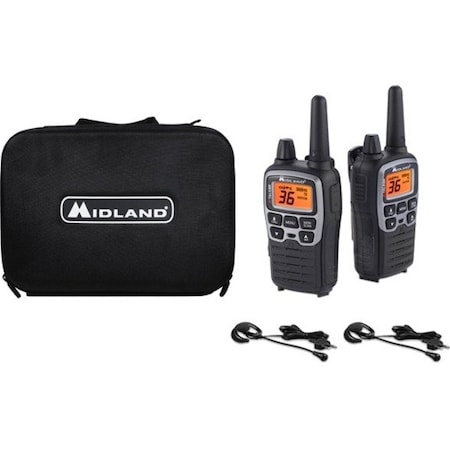 Midland Radio Portable Two Way Radio, 1.5W, 38 mi. T77VP5
