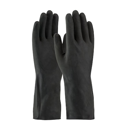 Assurance Unsupported Latex, Industrial Flock Lined with Raised Diamond Grip, 28 Mil, 12PK 9634