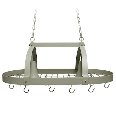 Homeroots Slate Gray Kitchen Island Metal Ceiling Light 651662