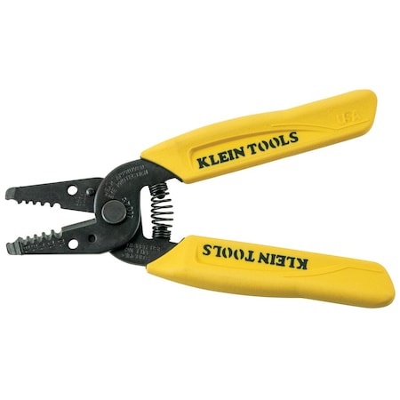 Klein Tools Wire Stripper/Cutter, 10 to 18 AWG, 6-1/4 in, Yellow 11045