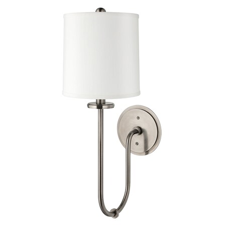 Hudson Valley Lighting Jericho 1 Light Wall Sconce 7 In. Historic Nickel 511-HN