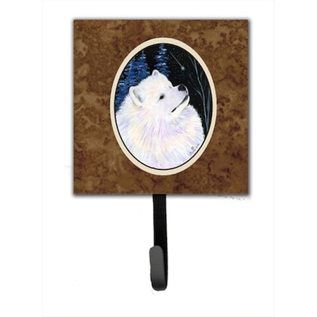 Carolines Treasures Starry Night Samoyed Leash Holder Or Key Hook SS8376SH4