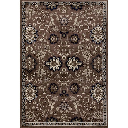 Art Carpet 9 x 12 ft. Arbor Collection Bouquet Woven Area Rug, Brown 21209
