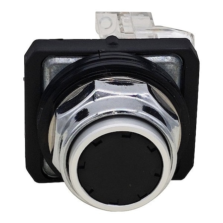 Dayton Push Button Operator, Flush, Momentary Action, Not Applicable Release, Non-Illuminated, Black GGS_116335