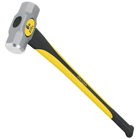 Vulcan 34503 Hammer, 6 lb Head, Sledge, Forged Milled Head, Steel Head 34926