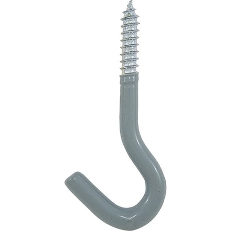 Crawford Plant Hook, 3-5/8 in L, Steel, Gray, Zinc, Self-Tap SS20