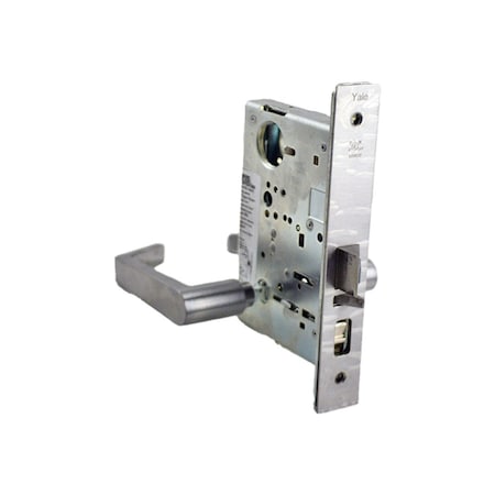 Assa Abloy Accentra Entry Mortise Lock with Augusta Lever and Camden Escutcheon Less Cylinder with 2815 Curved Lip AUCN8807FL626LC