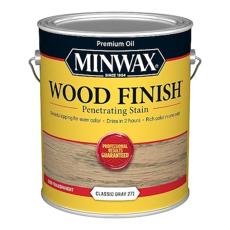 Minwax Wood Stain, 1 gal, Classic Gray 710480000