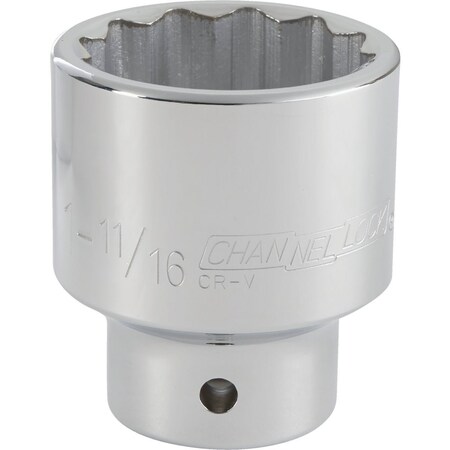 Channellock 3/4'' Drive 1-11/16'' 12-Point Shallow Standard Socket 309079