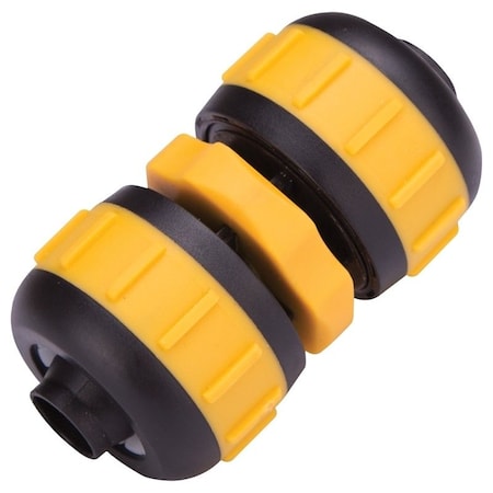 Landscapers Select Hose Mender, 5/8 to 3/4 in, Plastic, Yellow and Black GC628